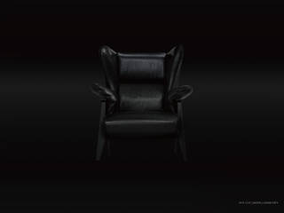GADOW Lounge Sofa, 西村章デザイン事務所 西村章デザイン事務所 オリジナルデザインの リビング 革 灰色