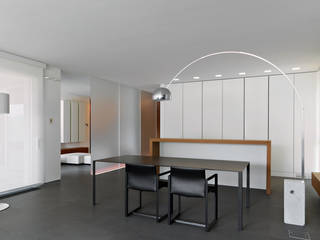 Minimalismo a Lugano - Progetto arch. Victor Vasilev, adriano pecchio photographer adriano pecchio photographer Minimalistische Esszimmer