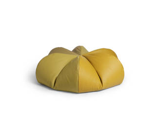 Leather beanbag range - Carambola Collection, Mille Couleurs London Mille Couleurs London Moderne Wohnzimmer Leder Grün