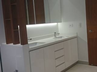 Apartamento RP, AMR ARQUITECTOS AMR ARQUITECTOS Baños de estilo moderno