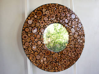 ESPEJO CIRCULAR, Oscar Leon/ Arte Renovable & Muebles Oscar Leon/ Arte Renovable & Muebles Case in stile rustico