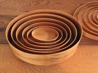 Shaker Oval Boxes, Okalu Okalu 客廳 木頭 Wood effect