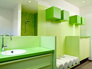 Einfamilienhaus Neubau, Beilstein Innenarchitektur Beilstein Innenarchitektur Minimalist style bathroom Green