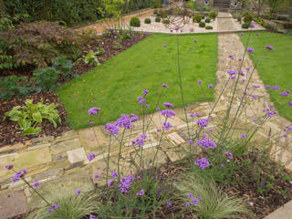 A Modern Garden with Traditional Materials, Yorkshire Gardens Yorkshire Gardens Taman Modern