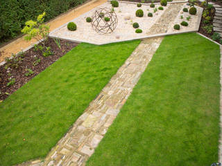 A Modern Garden with Traditional Materials Yorkshire Gardens Modern style gardens