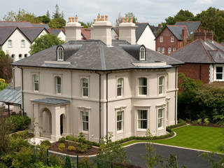 Elegantly proportioned city house nestled into a Conservation Area, Des Ewing Residential Architects Des Ewing Residential Architects Casas clássicas