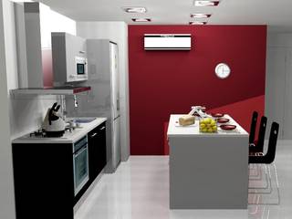 COCINA, ARCE FLORIDA LLC ARCE FLORIDA LLC Nowoczesna kuchnia Drewno O efekcie drewna