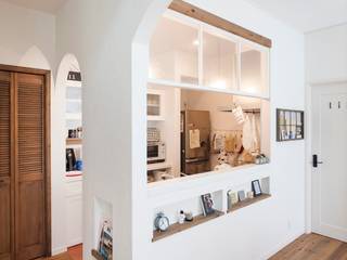 こだわりが詰まった完全二世帯住宅の家, JUST JUST Scandinavian style kitchen Wood effect