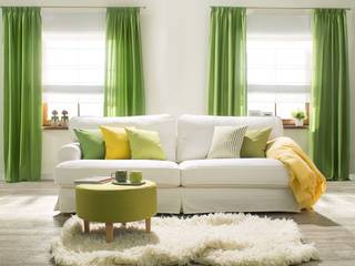 Frühling in Ihrem Wohnzimmer homify Klassische Wohnzimmer Textil Grün Accessoires und Dekoration