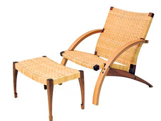 Resort Chair & Ottoman, isDesign isDesign Eclectic style living room Wood Wood effect