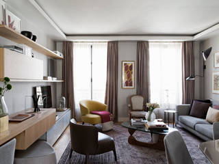 PARIS APARTMENT, DIEGO REVOLLO ARQUITETURA S/S LTDA. DIEGO REVOLLO ARQUITETURA S/S LTDA. Modern living room