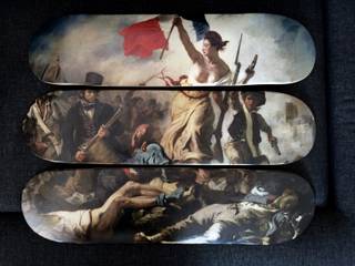 Triptyque skateboards "La liberté guidant le peuple", LILIBOARD LILIBOARD غرف اخرى خشب Wood effect