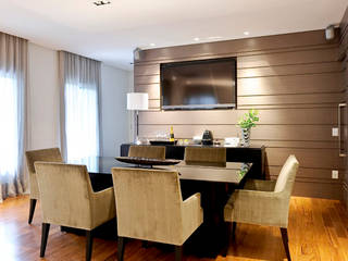 Projeto Apto Alto Pinheiros, RUTE STEDILE INTERIORES RUTE STEDILE INTERIORES Modern dining room