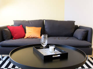 Apartment K01, Holzer & Friedrich GbR Holzer & Friedrich GbR Nowoczesny salon