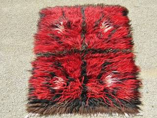 Magnifique tapis de Tribal tissé, L'âme des tissus L'âme des tissus 러스틱스타일 거실