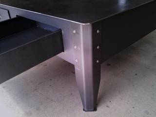 Table basse en acier, RP METAL CREATION RP METAL CREATION Salon industriel