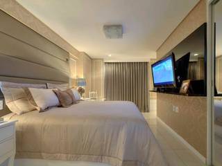 Suite do casal, Colore Arquitetura Design Colore Arquitetura Design Classic style bedroom Wood Wood effect