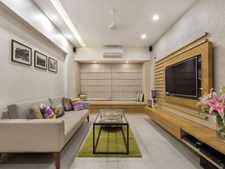 JANKI KUTIR APARTMENT, The design house The design house Modern living room