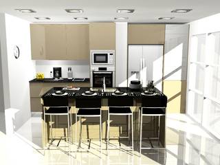 COCINA COMBINADA, ARCE FLORIDA LLC ARCE FLORIDA LLC Cocinas de estilo moderno Madera Acabado en madera