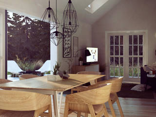 homify Scandinavian style dining room Wood Wood effect