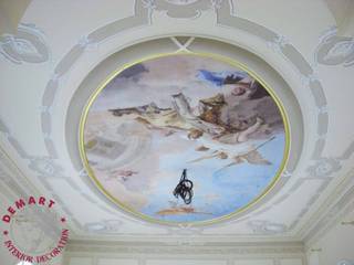 Progetto di decorazione villa (Ferrara) con affresco digitale, Demart Interior Decoration Demart Interior Decoration Walls