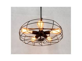 Lampy industrialne - loft., Lumina DECO Lumina DECO Phòng khách phong cách công nghiệp Kim loại
