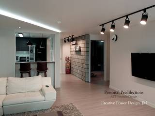 안산신길휴먼빌, JMdesign JMdesign Industriale Wohnzimmer