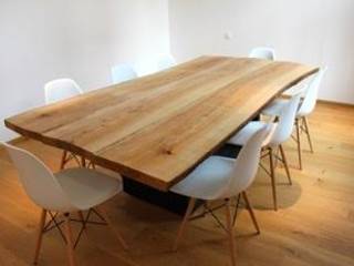 Table en bois pour salle à manger, Wood Wapiti Wood Wapiti 러스틱스타일 다이닝 룸