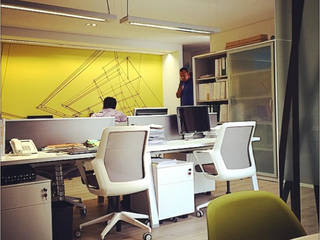 Corporativo PYDI, ARCO Arquitectura Contemporánea ARCO Arquitectura Contemporánea Modern Study Room and Home Office