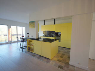 Rénovation appartement. Aménagement d'espaces., Grazia Architecture Grazia Architecture Modern kitchen