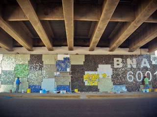 Mural Horizontes en Barcelona, Ludovico Estudio C.A. Ludovico Estudio C.A. Bedrijfsruimten