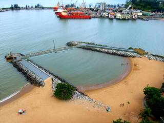 Estudo para ligação dos píer da praia da imbetiba , macaé - rj, Ian Wyatt Arquitetura Ian Wyatt Arquitetura