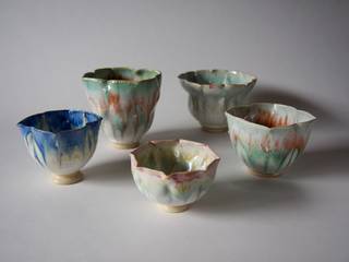 flowers, 須藤圭太 Keita SUTO 須藤圭太 Keita SUTO Eclectic style kitchen Pottery