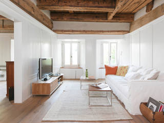 Objekt 223, meier architekten zürich meier architekten zürich Living room Wood