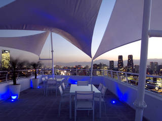 Skyview Ejercito , ARCO Arquitectura Contemporánea ARCO Arquitectura Contemporánea Modern balcony, veranda & terrace