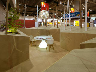 Pabellon Tendencias Elemento Tierra , ARCO Arquitectura Contemporánea ARCO Arquitectura Contemporánea モダンデザインの リビング