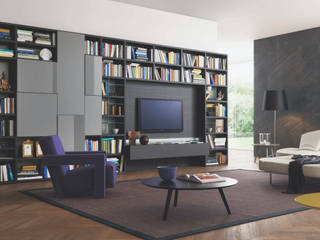 Livitalia Lowboard aus Eiche, Livarea Livarea Modern Living Room Wood Grey