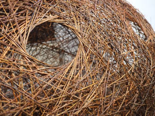 Triptyque de nids, Wood Basketry Workshop Wood Basketry Workshop 商業空間
