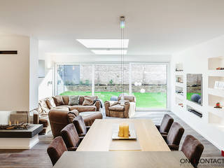 LEBENSRAUM ERWEITERT II, ONE!CONTACT - Planungsbüro GmbH ONE!CONTACT - Planungsbüro GmbH Modern Living Room White