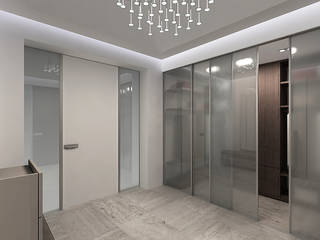A-partmentdesign studio Minimalist dressing room Engineered Wood Grey