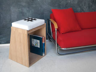 STOBLE lo sgabello-tavolino multifunzionale , HORA HORA Livings modernos: Ideas, imágenes y decoración Bambú Verde