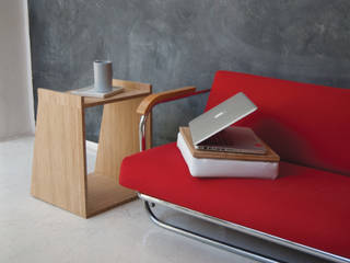 STOBLE lo sgabello-tavolino multifunzionale , HORA HORA Livings modernos: Ideas, imágenes y decoración Bambú Verde