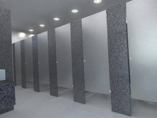 Sanitário Indústrial, Guina Arquitetura Guina Arquitetura Industrial style bathrooms