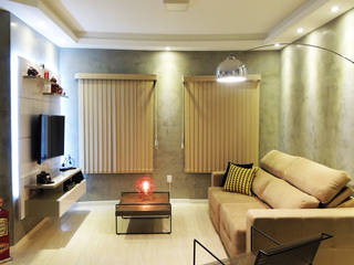 Projeto Home Theater, Alkaa Arquitetos Associados Alkaa Arquitetos Associados Modern living room