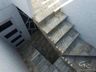 House Mundos Paralelos , GT-R Arquitectos GT-R Arquitectos Modern corridor, hallway & stairs