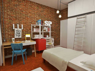 Pacaembu, 702, Atelier Par Deux Atelier Par Deux Industrial style bedroom