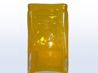 Kerzenbecher /Teelichthalter gelb - mundgeblasen aus Schwarzwälder Glasbläserei, Schwarzwald-Maria KG Schwarzwald-Maria KG Вітальня Скло