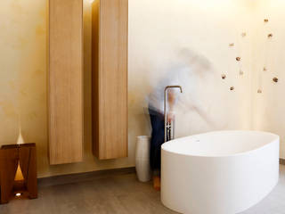 Badezimmer, TubaDesign TubaDesign Modern bathroom Wood Wood effect