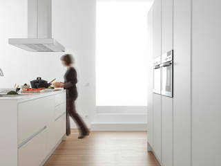 SERIE 45 Blanco Polar_Isla, VIVESPACIO VIVESPACIO Modern Kitchen