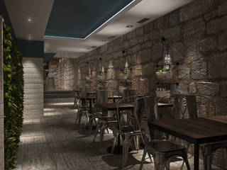 Porto Meu - Steakhouse Espaços de restauração industriais por Tiago Martins - 3D Industrial